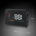 A200 OBD2 Sistema di sicurezza Head Up Display montato su veicolo da 3,5 pollici, supporta la velocità dell'auto/visualizzazione della velocità di rotazione del motore/temperatura dell'acqua/tensione, A200