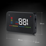 A200 OBD2 Sistema di sicurezza Head Up Display montato su veicolo da 3,5 pollici, supporta la velocità dell'auto/visualizzazione della velocità di rotazione del motore/temperatura dell'acqua/tensione, A200