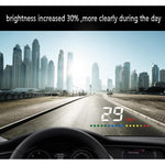 A200 OBD2 Sistema di sicurezza Head Up Display montato su veicolo da 3,5 pollici, supporta la velocità dell'auto/visualizzazione della velocità di rotazione del motore/temperatura dell'acqua/tensione, A200