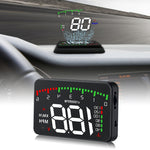 A900 OBD2 Sistema di sicurezza Head Up Display montato su veicolo da 3,5 pollici, supporta la velocità dell'auto/visualizzazione della velocità di rotazione del motore/temperatura dell'acqua/tensione/chilometraggio di guida, A900