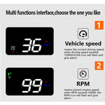 A900 OBD2 Sistema di sicurezza Head Up Display montato su veicolo da 3,5 pollici, supporta la velocità dell'auto/visualizzazione della velocità di rotazione del motore/temperatura dell'acqua/tensione/chilometraggio di guida, A900