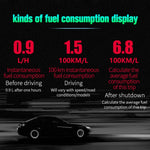 D5000 OBD2 Sistema di sicurezza Head Up Display montato su veicolo da 5 pollici, supporta la velocità dell'auto/visualizzazione della velocità di rotazione del motore/temperatura dell'acqua/tensione della batteria/codice errore di rilevamento ed elimin...