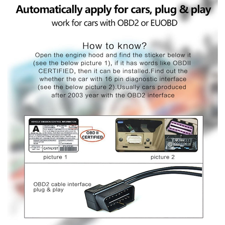 D5000 OBD2 Sistema di sicurezza Head Up Display montato su veicolo da 5 pollici, supporta la velocità dell'auto/visualizzazione della velocità di rotazione del motore/temperatura dell'acqua/tensione della batteria/codice errore di rilevamento ed elimin...