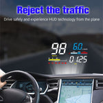 D5000 OBD2 Sistema di sicurezza Head Up Display montato su veicolo da 5 pollici, supporta la velocità dell'auto/visualizzazione della velocità di rotazione del motore/temperatura dell'acqua/tensione della batteria/codice errore di rilevamento ed elimin...