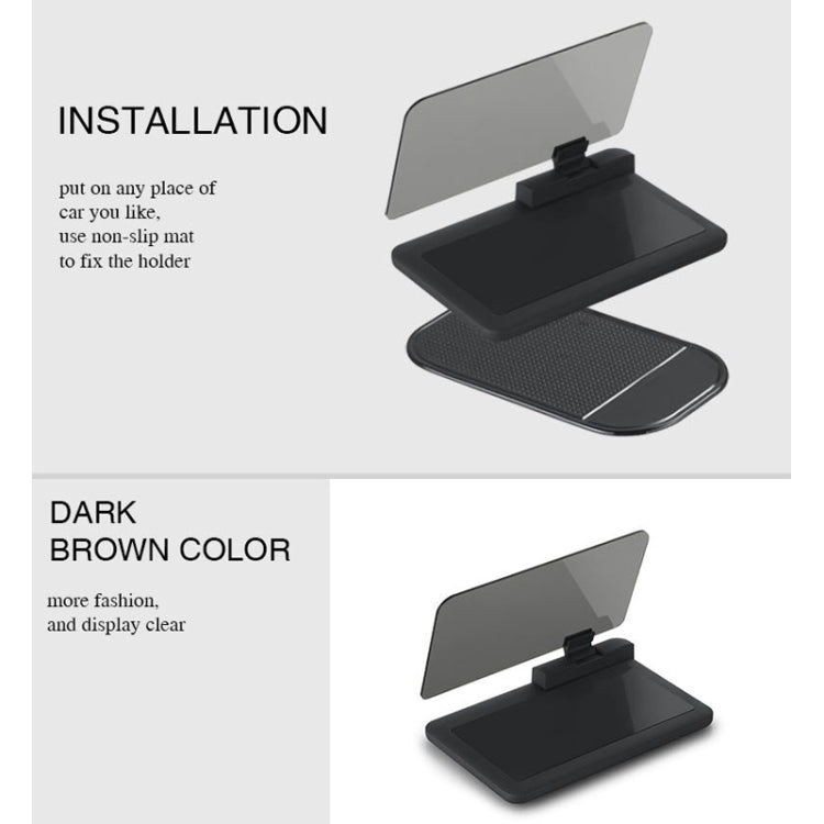 Supporto per display Head Up di navigazione per smartphone multifunzione H6 per smartphone da 6 pollici, H6