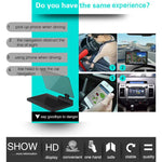 Supporto per display Head Up di navigazione per smartphone multifunzione H6 per smartphone da 6 pollici, H6