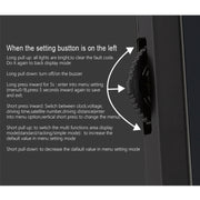 Q5 GPS Sistema di sicurezza Head Up Display montato su veicolo da 4 pollici, supporta velocità di corsa, direzione e distanza/chilometri di guida/, Q5