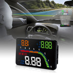 T100 OBD2 Sistema di sicurezza Head Up Display montato su veicolo da 4 pollici, supporta la velocità dell'auto/visualizzazione della velocità di rotazione del motore/consumo istantaneo di carburante/rilevamento ed eliminazione del codice di errore, T100