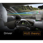 T100 OBD2 Sistema di sicurezza Head Up Display montato su veicolo da 4 pollici, supporta la velocità dell'auto/visualizzazione della velocità di rotazione del motore/consumo istantaneo di carburante/rilevamento ed eliminazione del codice di errore, T100