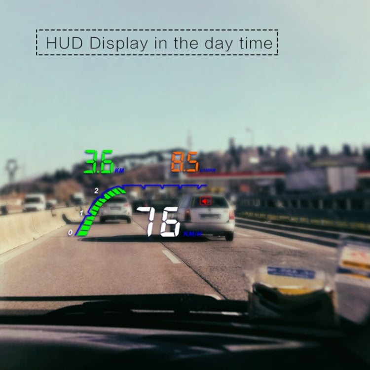 T100 OBD2 Sistema di sicurezza Head Up Display montato su veicolo da 4 pollici, supporta la velocità dell'auto/visualizzazione della velocità di rotazione del motore/consumo istantaneo di carburante/rilevamento ed eliminazione del codice di errore, T100