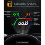 T100 OBD2 Sistema di sicurezza Head Up Display montato su veicolo da 4 pollici, supporta la velocità dell'auto/visualizzazione della velocità di rotazione del motore/consumo istantaneo di carburante/rilevamento ed eliminazione del codice di errore, T100