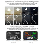 T100 OBD2 Sistema di sicurezza Head Up Display montato su veicolo da 4 pollici, supporta la velocità dell'auto/visualizzazione della velocità di rotazione del motore/consumo istantaneo di carburante/rilevamento ed eliminazione del codice di errore, T100