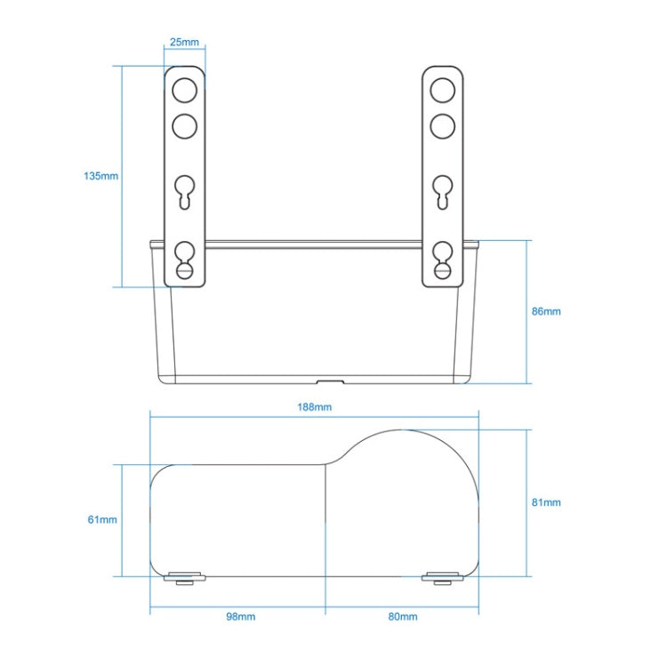 SHUNWEI SD-1510 Supporto multifunzionale per sedile posteriore per telefono per tazza da auto, SD-1510