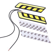 2 pezzi DC 12V 10W 800LM 5500K Lampada per luci di marcia diurna DRL per auto, lunghezza cavo: 25 cm (luce bianca + luce gialla), Multi-Color+10W 800LM/5500K