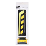 2 pezzi DC 12V 10W 800LM 5500K Lampada per luci di marcia diurna DRL per auto, lunghezza cavo: 25 cm (luce bianca + luce gialla), Multi-Color+10W 800LM/5500K