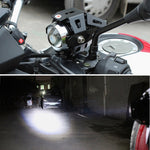 Lampada per fari esterni per moto LED U5 10W 1000LM CREE, DC 12-80V, U5 10W 1000LM White Light