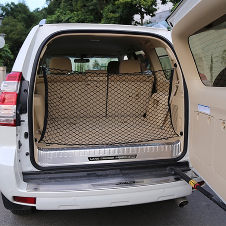 Organizzatore di stoccaggio per carico in rete per bagagliaio universale per veicolo a 4 ganci per auto, furgone, SUV, articolo posteriore netto, Car Van SUV Back Item Net