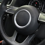 Decorazione dell'autoadesivo della disposizione della copertura dell'anello del volante dell'auto per Audi A4L / A3 / A5 2017-2019