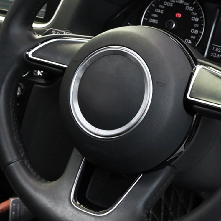 Decorazione dell'autoadesivo della disposizione della copertura dell'anello del volante dell'auto per Audi A4L / A3 / A5 2017-2019