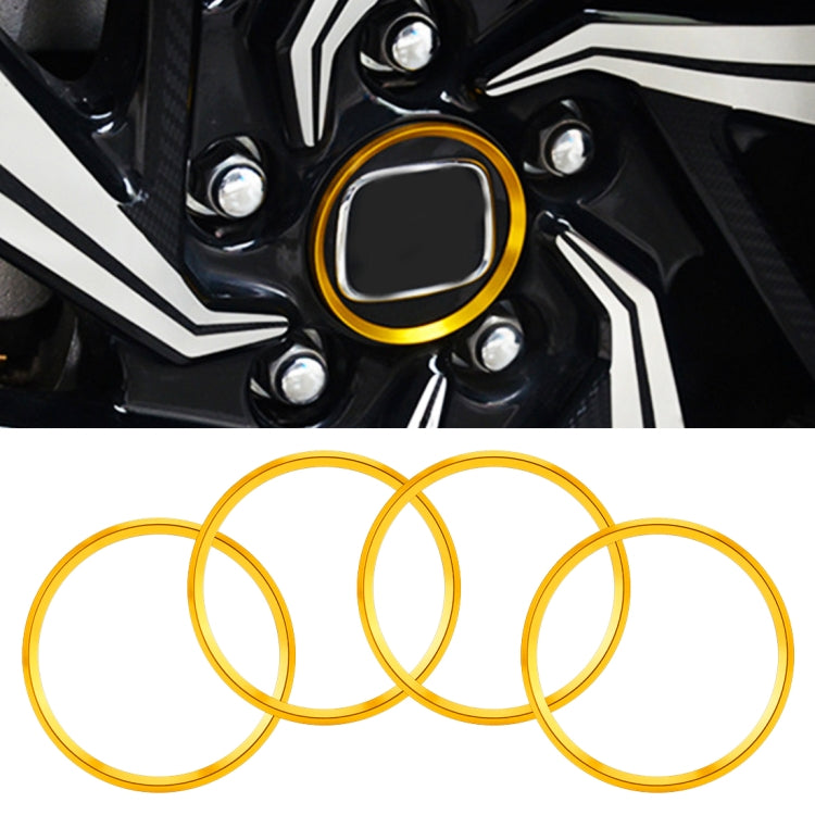 Anello decorativo per mozzo ruota in metallo per auto da 4 pezzi per BMW Serie 5 2018