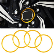 Anello decorativo per mozzo ruota in metallo per auto da 4 pezzi per BMW Serie 5 2018