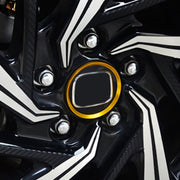 Anello decorativo per mozzo ruota in metallo per auto da 4 pezzi per BMW Serie 5 2018