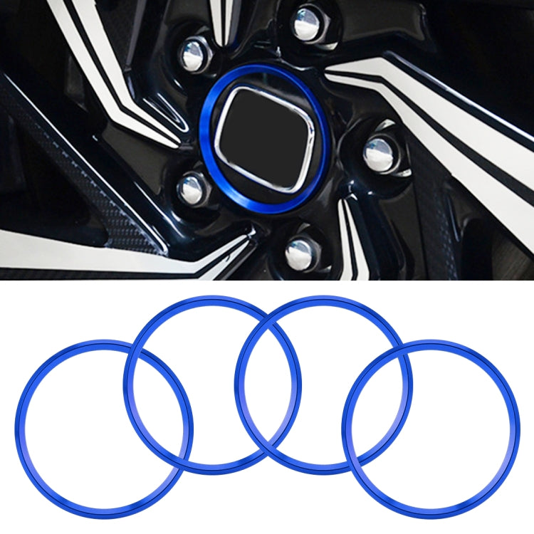 Anello decorativo per mozzo ruota in metallo per auto da 4 pezzi per BMW Serie 5 2018