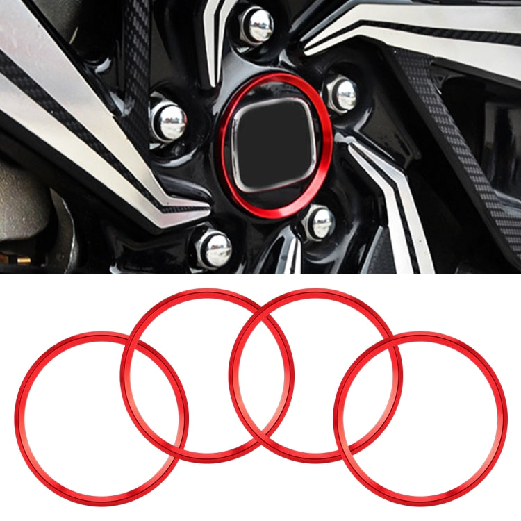 Anello decorativo per mozzo ruota in metallo per auto da 4 pezzi per BMW Serie 5 2018