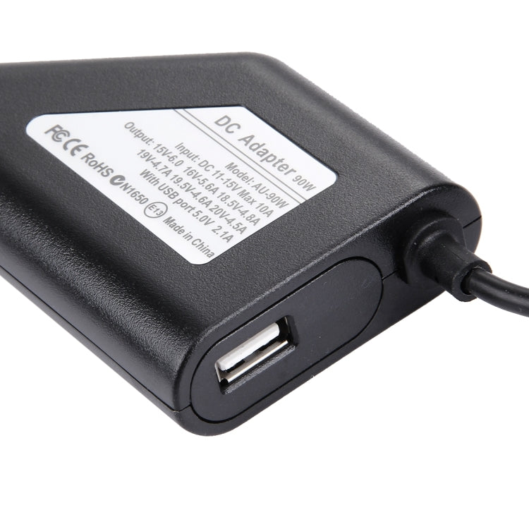 Caricatore universale per auto portatile da 90 W per notebook con 8 adattatori di alimentazione e 1 porta USB per Samsung, Sony, Asus, Acer, IBM, HP, Lenovo, Car Charger