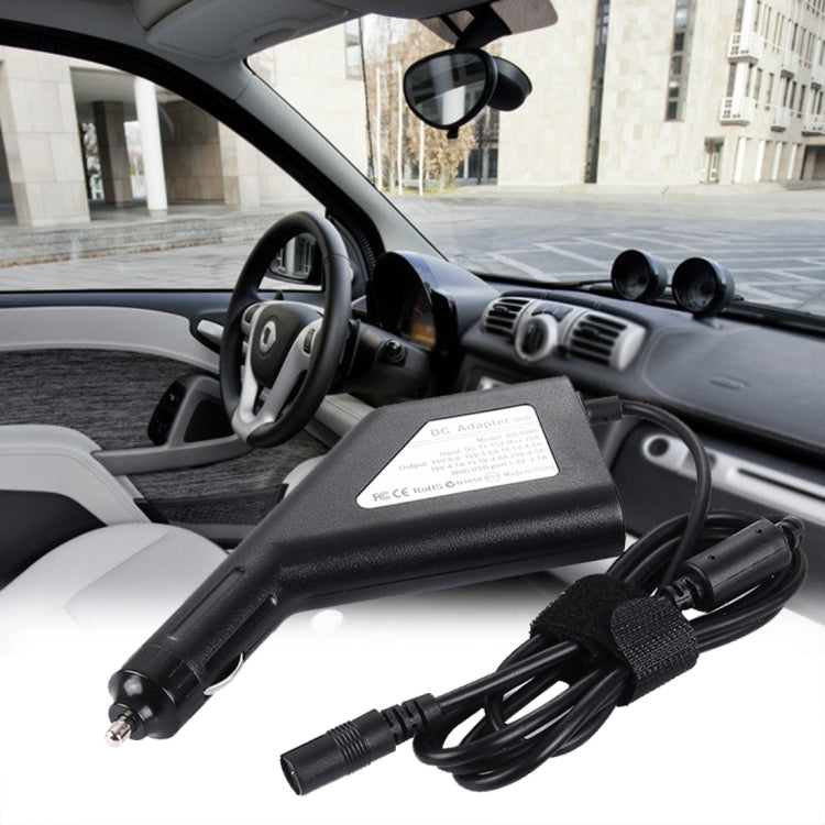 Caricatore universale per auto portatile da 90 W per notebook con 8 adattatori di alimentazione e 1 porta USB per Samsung, Sony, Asus, Acer, IBM, HP, Lenovo, Car Charger