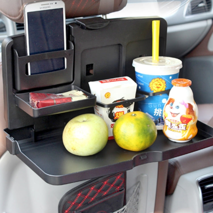 SHUNWEI SD-1503 Vassoio pieghevole multifunzione per veicolo Sedile posteriore Tavolo Portabicchieri da viaggio Vassoio da pranzo Organzier, SD-1503