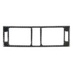 Adesivo decorativo in fibra di carbonio per telaio aria condizionata per cruscotto auto per Mercedes-Benz W204, Dashboard Air Conditioning Frame