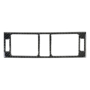 Adesivo decorativo in fibra di carbonio per telaio aria condizionata per cruscotto auto per Mercedes-Benz W204, Dashboard Air Conditioning Frame