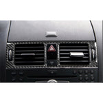 Adesivo decorativo in fibra di carbonio per telaio aria condizionata per cruscotto auto per Mercedes-Benz W204, Dashboard Air Conditioning Frame