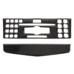Adesivo decorativo in fibra di carbonio con telaio di regolazione per CD per auto da 2 pezzi per Mercedes-Benz W204, CD Adjustment Frame (A)