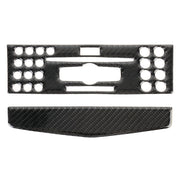 Adesivo decorativo in fibra di carbonio con telaio di regolazione per CD per auto da 2 pezzi per Mercedes-Benz W204, CD Adjustment Frame (A)
