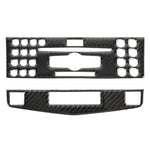 Adesivo decorativo in fibra di carbonio per telaio di regolazione del CD per auto da 2 pezzi per Mercedes-Benz W204, guida a destra, CD Adjustment Frame (C), Right Driving