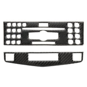 Adesivo decorativo in fibra di carbonio per telaio di regolazione del CD per auto da 2 pezzi per Mercedes-Benz W204, guida a destra, CD Adjustment Frame (C), Right Driving
