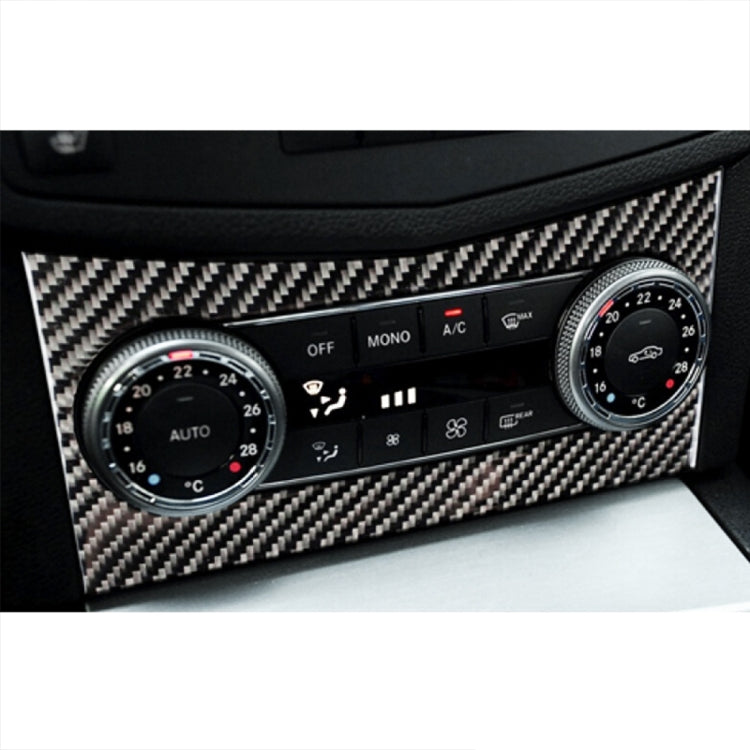 Adesivo decorativo in fibra di carbonio per telaio aria condizionata per auto per Mercedes-Benz W204, Air Conditioning Frame
