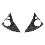 Adesivo decorativo in fibra di carbonio con pulsante del volante per auto da 2 pezzi per Mercedes-Benz W204, Steering Wheel Button