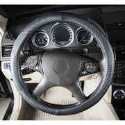 Adesivo decorativo in fibra di carbonio con pulsante del volante per auto da 2 pezzi per Mercedes-Benz W204, Steering Wheel Button