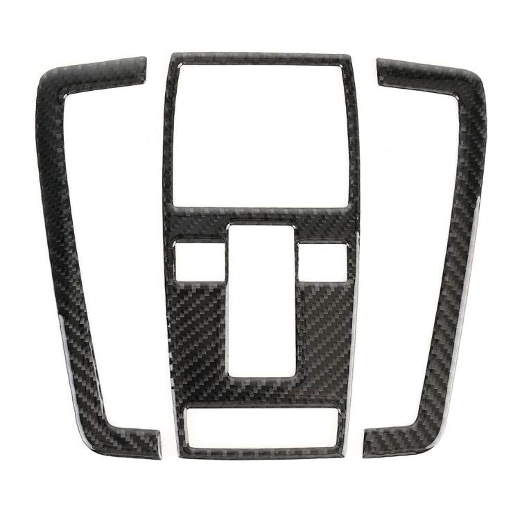 Adesivo decorativo in fibra di carbonio per pannello luminoso anteriore per auto da 3 pezzi per Mercedes-Benz W204, Front Dome Light Panel