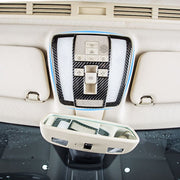 Adesivo decorativo in fibra di carbonio per pannello luminoso anteriore per auto da 3 pezzi per Mercedes-Benz W204, Front Dome Light Panel