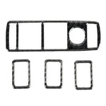 Adesivo decorativo in fibra di carbonio per pannello alzacristallo auto da 4 pezzi per Mercedes-Benz W204, Window Lift Panel