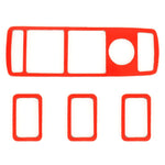 Adesivo decorativo in fibra di carbonio per pannello alzacristallo auto da 4 pezzi per Mercedes-Benz W204, Window Lift Panel
