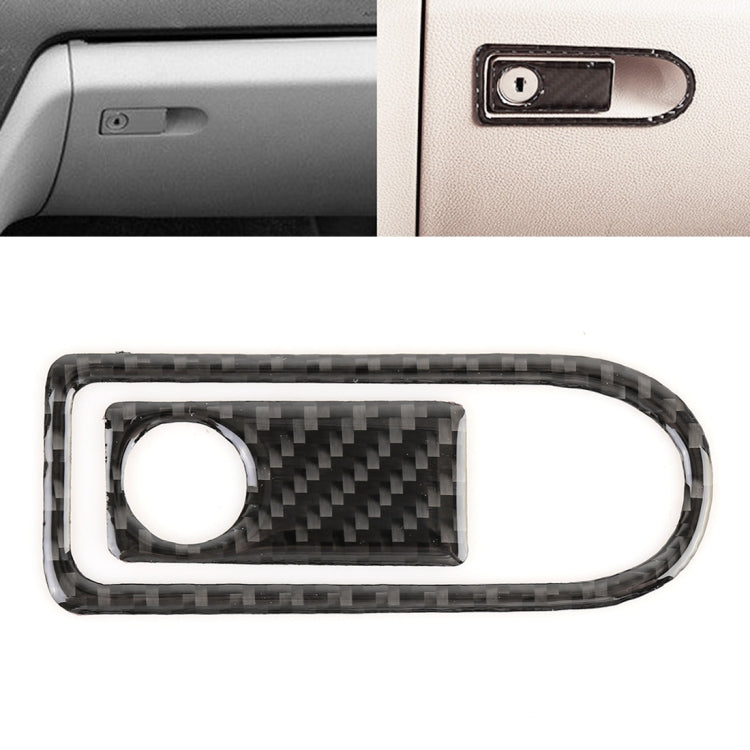 Adesivo decorativo in fibra di carbonio con maniglia per scatola portaoggetti per sedile passeggero da 2 pezzi per Mercedes-Benz W204, Passenger Seat Storage Box Handle