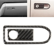 Adesivo decorativo in fibra di carbonio con maniglia per scatola portaoggetti per sedile passeggero da 2 pezzi per Mercedes-Benz W204, Passenger Seat Storage Box Handle