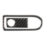 Adesivo decorativo in fibra di carbonio con maniglia per scatola portaoggetti per sedile passeggero da 2 pezzi per Mercedes-Benz W204, Passenger Seat Storage Box Handle