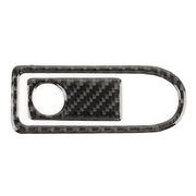Adesivo decorativo in fibra di carbonio con maniglia per scatola portaoggetti per sedile passeggero da 2 pezzi per Mercedes-Benz W204, Passenger Seat Storage Box Handle