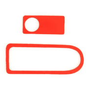 Adesivo decorativo in fibra di carbonio con maniglia per scatola portaoggetti per sedile passeggero da 2 pezzi per Mercedes-Benz W204, Passenger Seat Storage Box Handle
